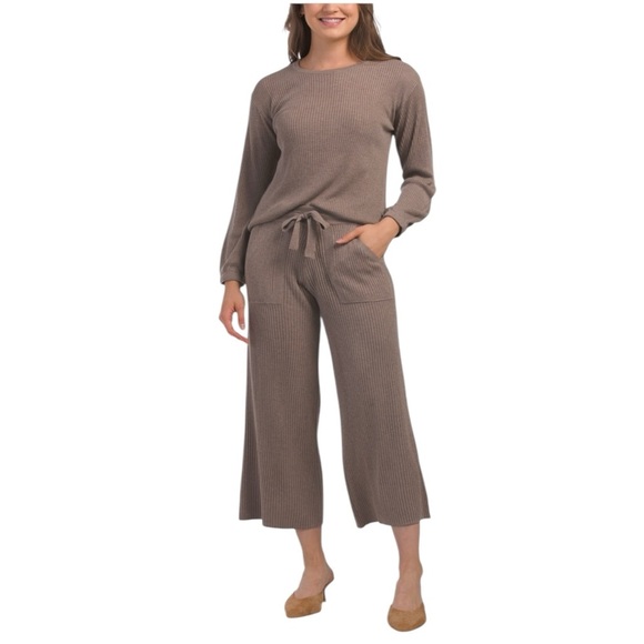 Splendid Tops - SPLENDID 2pc Brown Top And Pants Set Various Sizes: XS, S, M, L